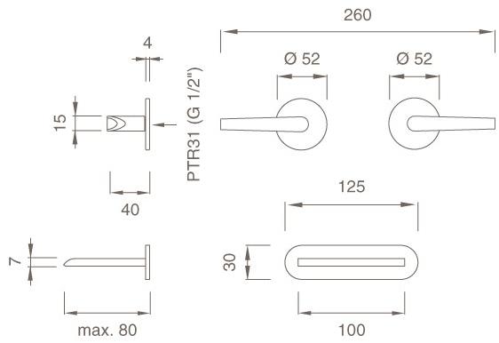 Ceadesign Группа из 2 открытых / закрытых кранов с водным парусом Flag Flg 24 - Вид №2