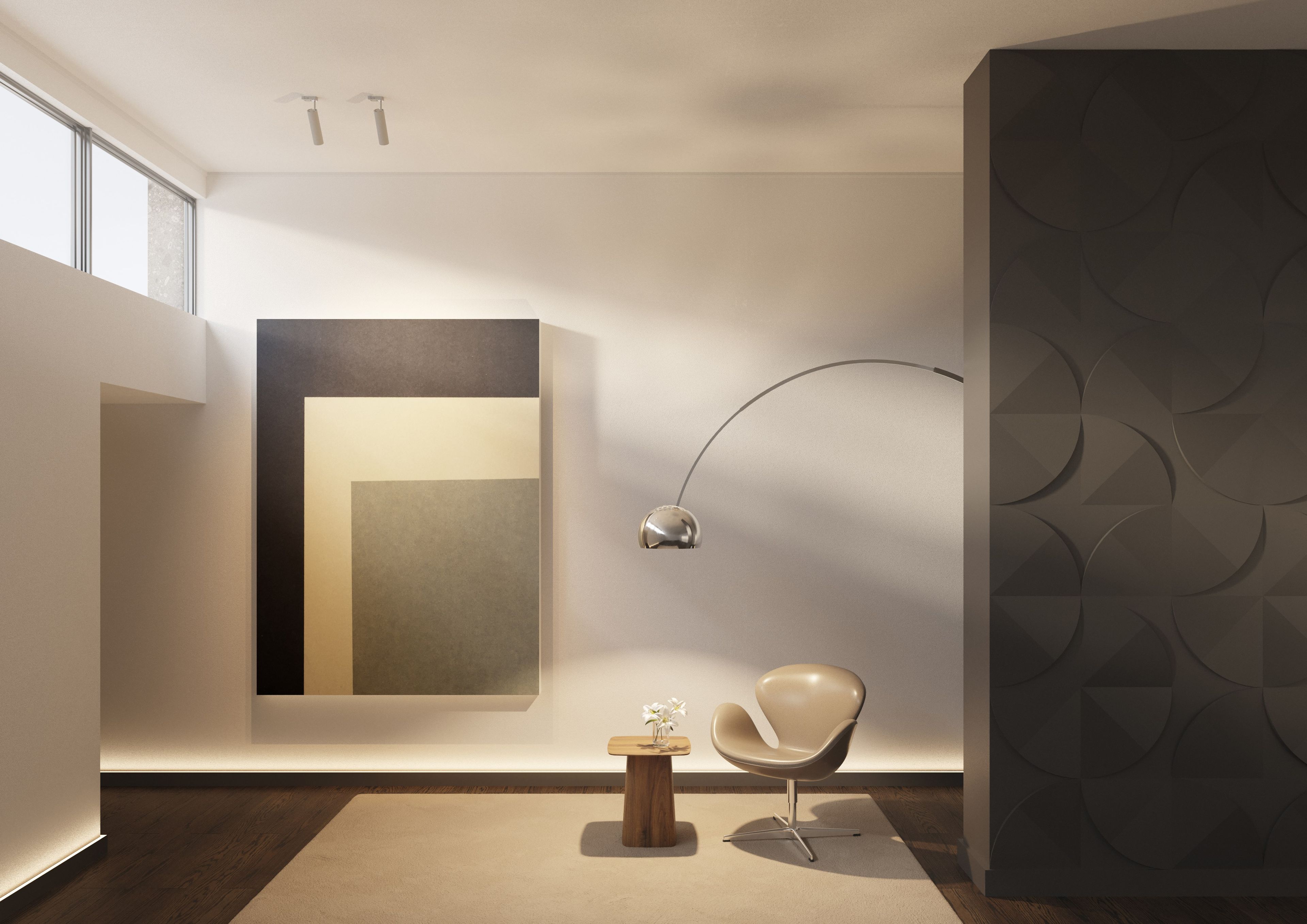 Плинтусы из полистирола с непрямым освещением NOËL & MARQUET Black Edition ARCH-00015915 - Вид №1