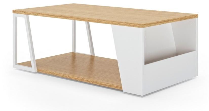 TemaHome Низкий деревянный журнальный столик с журнальной полкой Albi 9003.629938/21  - Вид №3