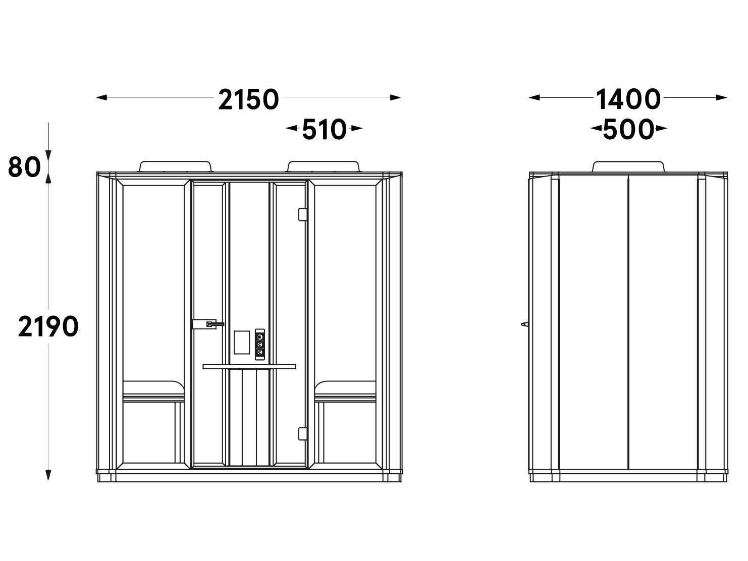 Многосторонняя акустическая офисная кабина MDD CODA ARCH-00040063 - Вид №4