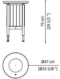 Paolo Castelli Круглый горшок для цветов из натурального камня и металла sun-id-1453088 - Вид №6