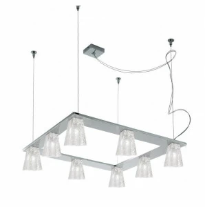 Светильник подвесной 9,5х56 см хром Vicky D28A0700 vicky FABBIAN ДИЗАЙНЕРСКИЕ 00-3882235 Прозрачный;хром