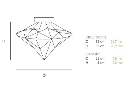 Металлический светодиодный потолочный светильник Quasar Nobilis ARCH-00042158 - Вид №2