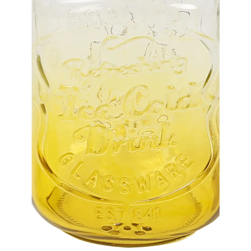 Стакан с трубочкой 500 мл стекло цвет желтый Santreyd MS-BL-500Y STLM-2194261 - Вид №1