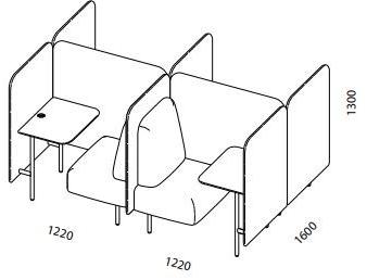 SOFTREND Кресло из ткани с высокой спинкой для контракта August sun-id-1378445 - Вид №5