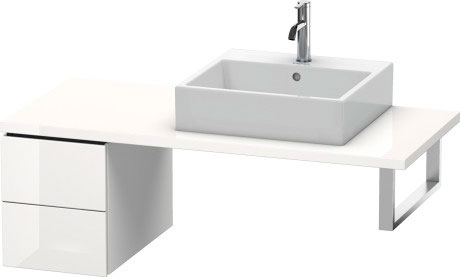 LC583508989 L-Cube Шкафчик для консоли Фланелево-серый глянцевый лак Duravit - Вид №2