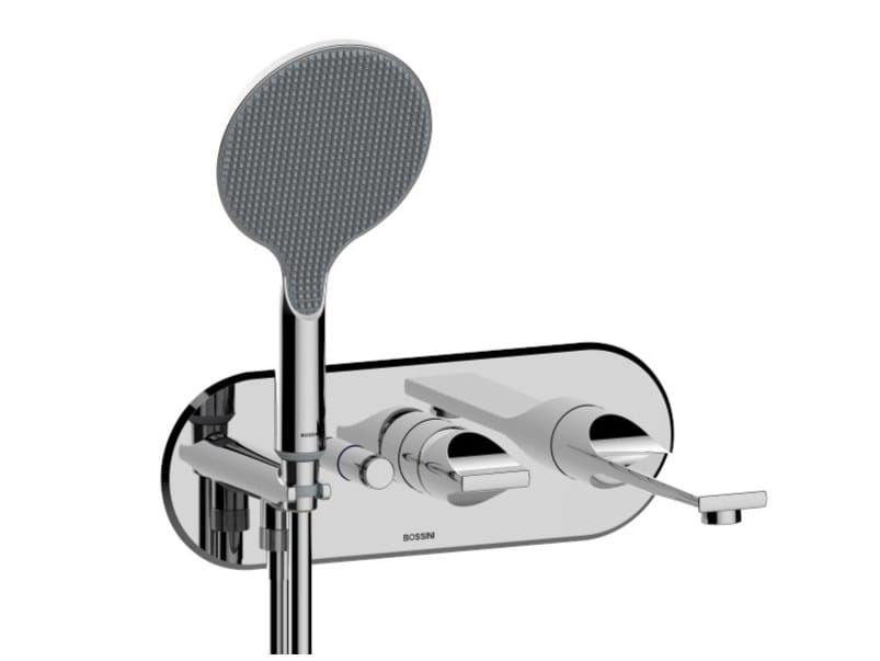 Настенный смеситель для ванны ABS с ручным душем Bossini Apex ARCH-00119835