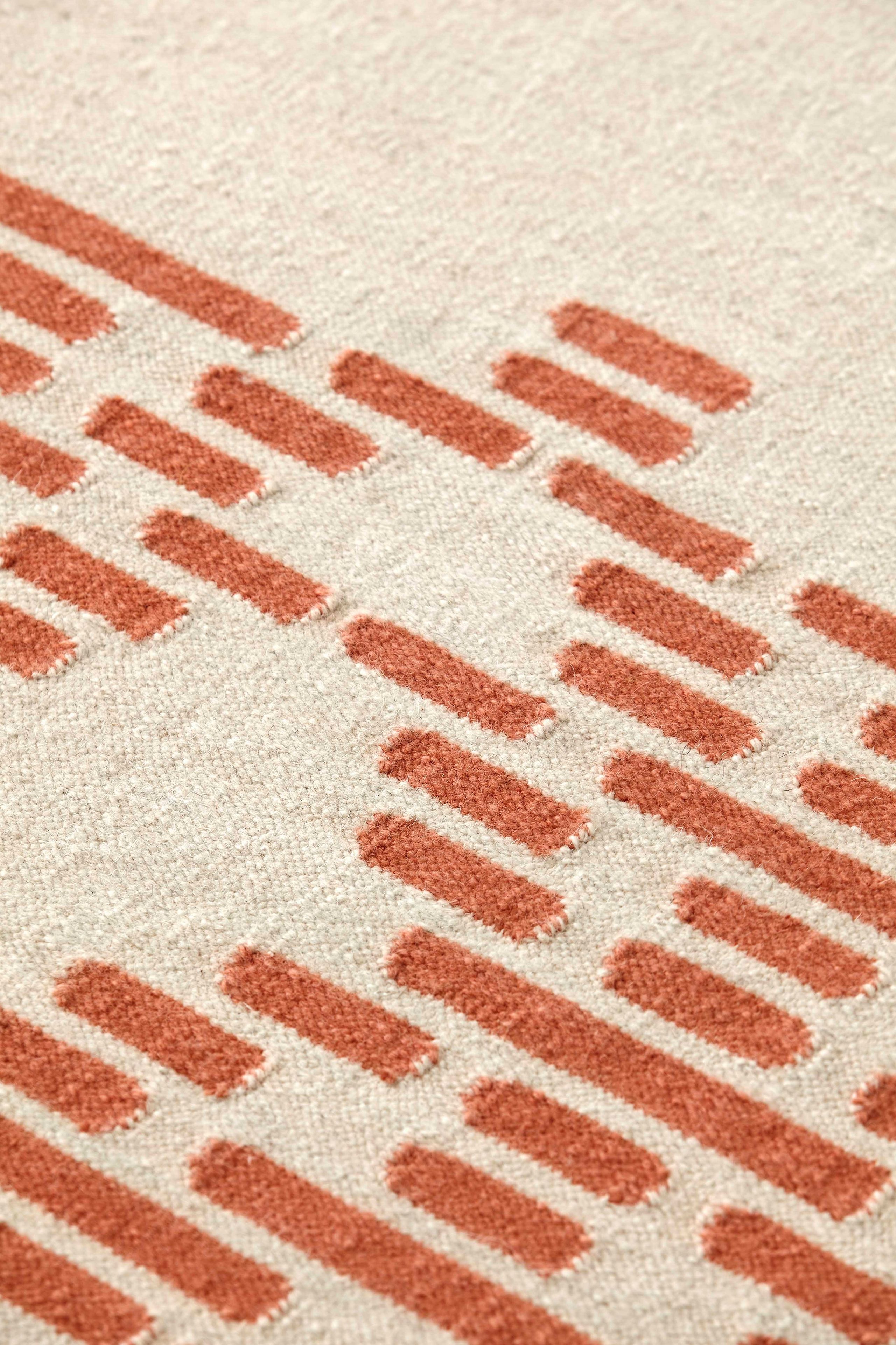 Прямоугольный ковер ручной работы из шерсти с геометрическим рисунком GAN ARCH-00040569 - Вид №3