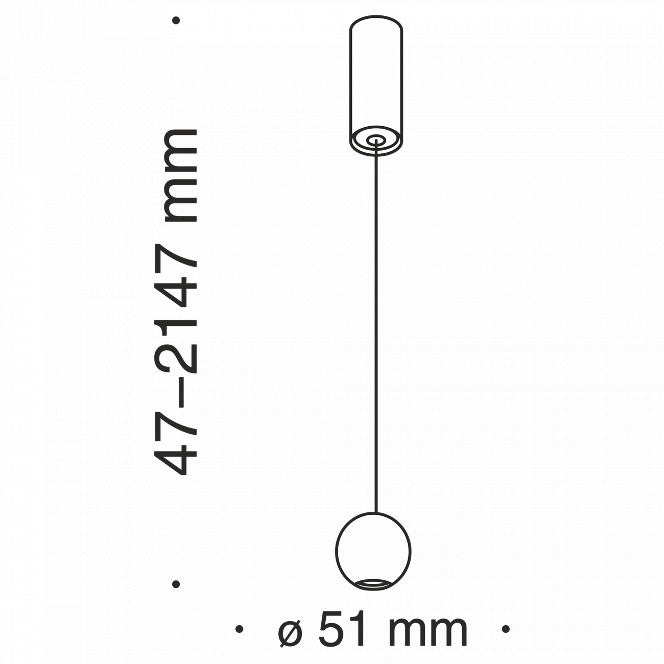 Светильник подвесной светодиодный 215 см черный Harmat P067PL-L5B3K TECHNICAL PENDANT 00-3957088 Черный  - Вид №3