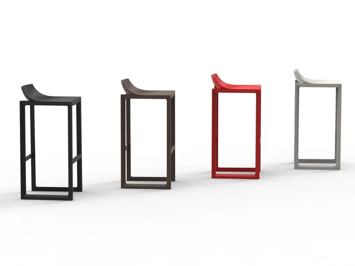 Высокий садовый стул из полипропилена Vondom Уолл-Стрит ARCH-00067729 - Вид №3