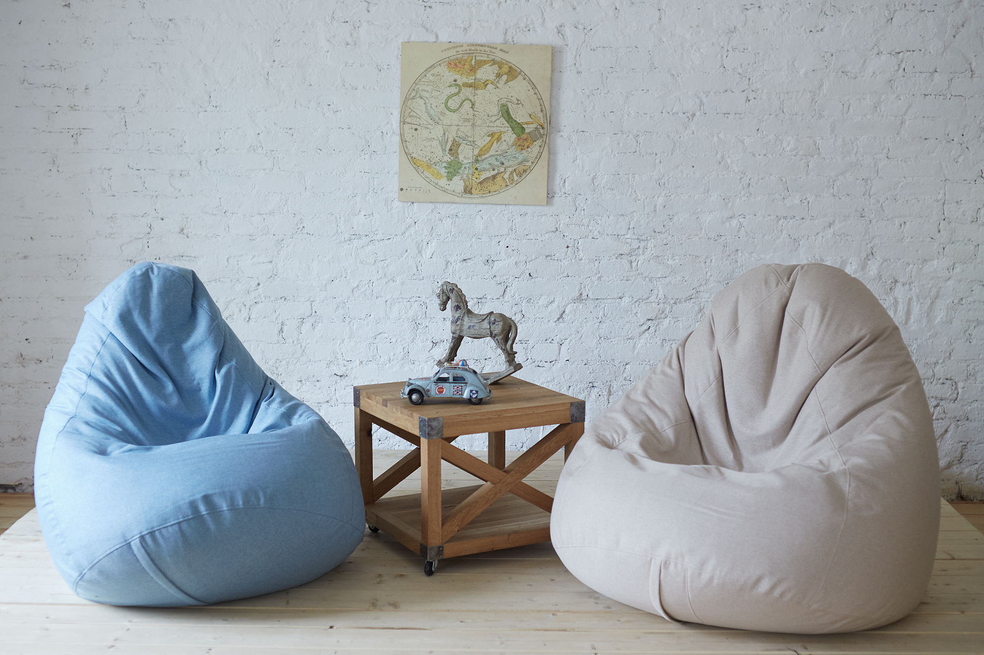 Кресло-мешок "Богемия" голубое Kiton 11 МАСТЕРСКАЯ КРЕСЛО  335309 Синий Santreyd  - Вид №3