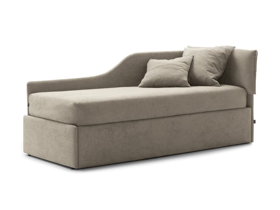 Односпальная кровать с изголовьем и фасонной боковой панелью Bolzan Iorca ARCH-00037244