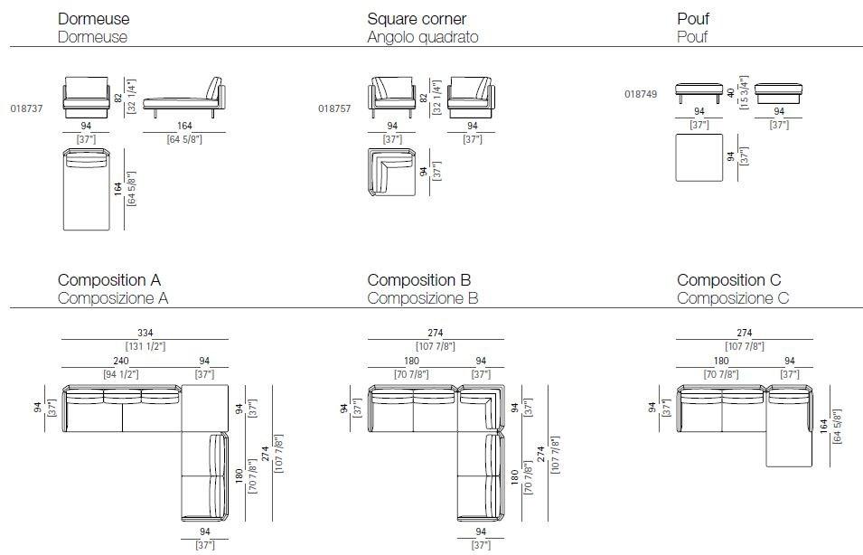 Arketipo Мягкий кожаный диван sun-id-1436391 - Вид №6
