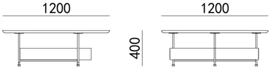 HC28 Cosmo Журнальный столик из мрамора с отделением для хранения  41c011-01 /41c012-01  - Вид №1