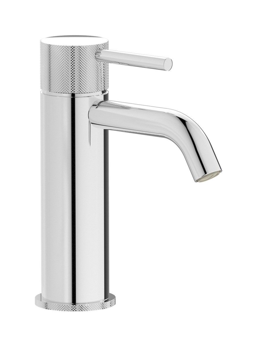 Смеситель для раковины на 1 отверстие в комплекте с донным клапаном. WE ARE IB id200cc Chrome Industria