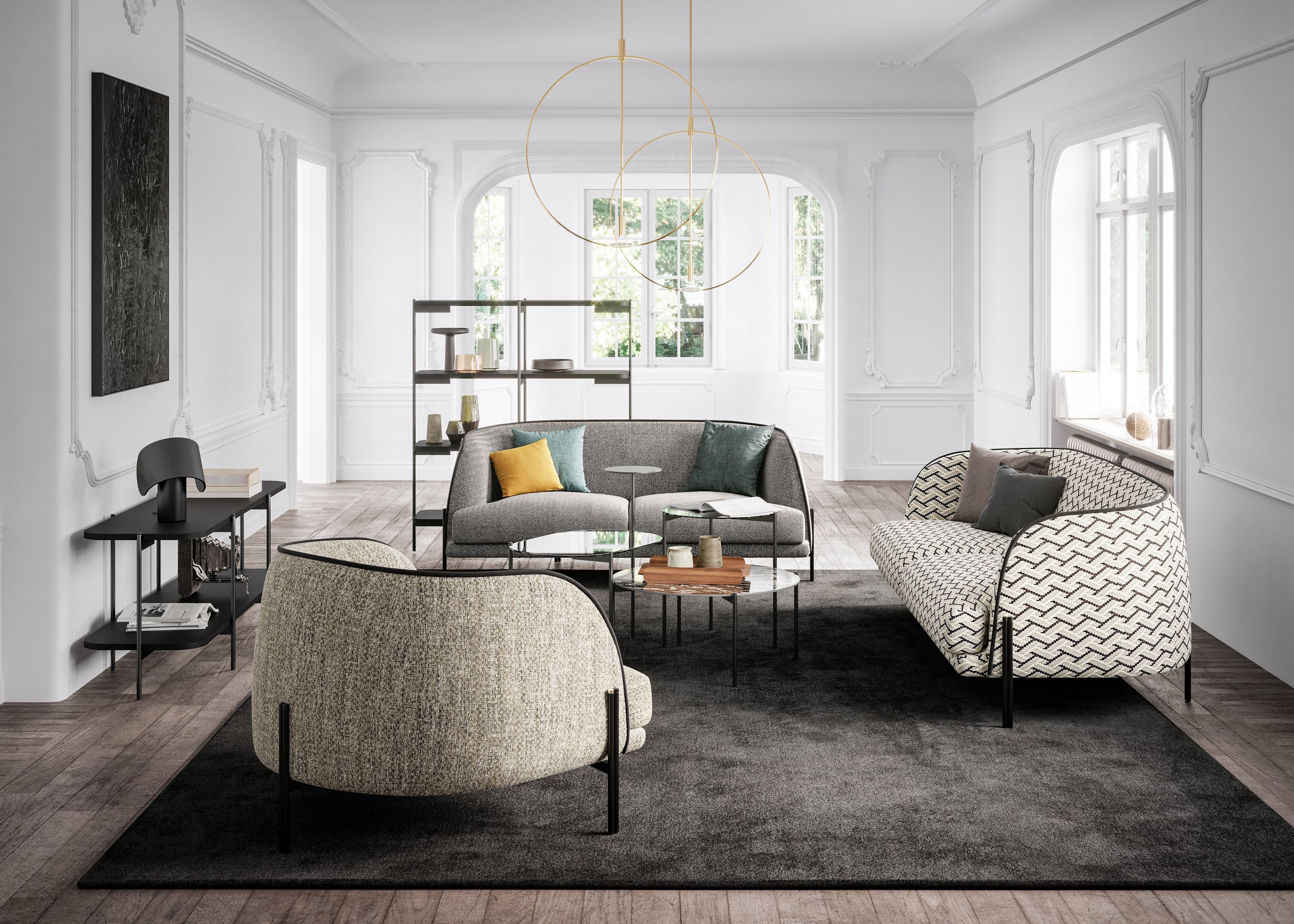 Тканевое кресло с подлокотниками Liu Jo Living Collection ARCH-00068491 - Вид №3