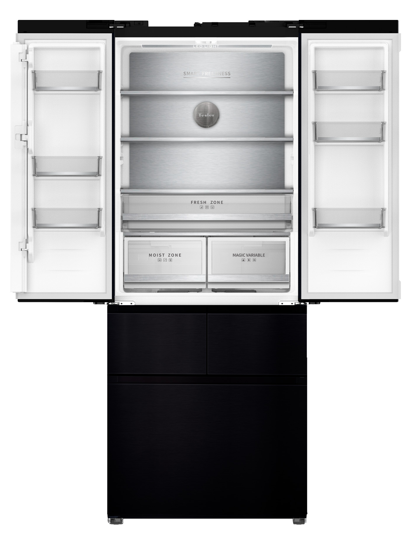 9081889 Холодильник многодверный   Tesler RFD-427BI черный STDN-0100963 - Вид №1