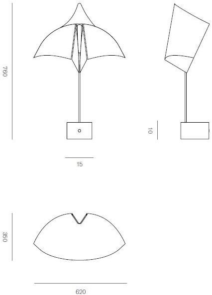 Firmamento Milano Настольная светодиодная лампа из стали и дерева  Mr-002tm-wh  - Вид №5