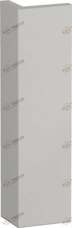 DS539902222 Доборная планка для шкафчика DuraStyle DuraStyle #DS5399 16 мм Белый глянцевый декор Duravit