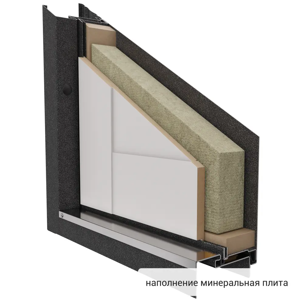 Дверь входная металлическая Страйд Уна 860 мм правая цвет черный TOREX STLM-2163294 - Вид №13