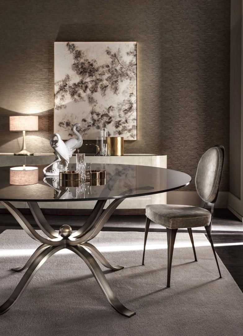 Cantori Круглый стеклянный стол sun-id-1375076 - Вид №2