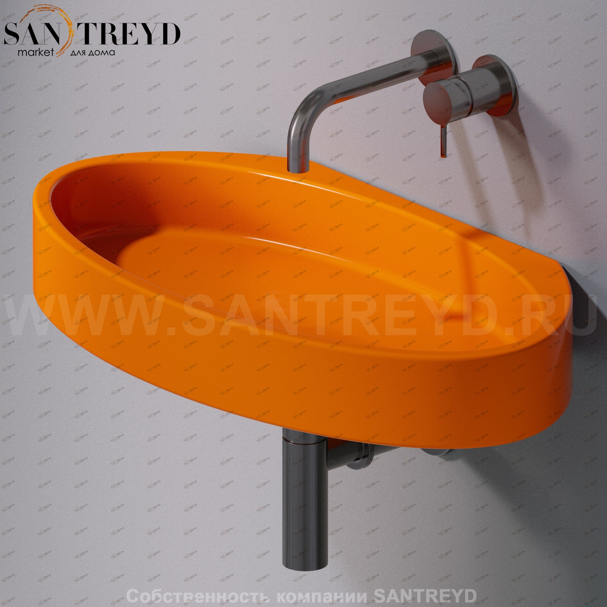 L015T1RPV4.114 Подвесная раковина настенная овальная A. e T. Italia P35 AeT ITALIA