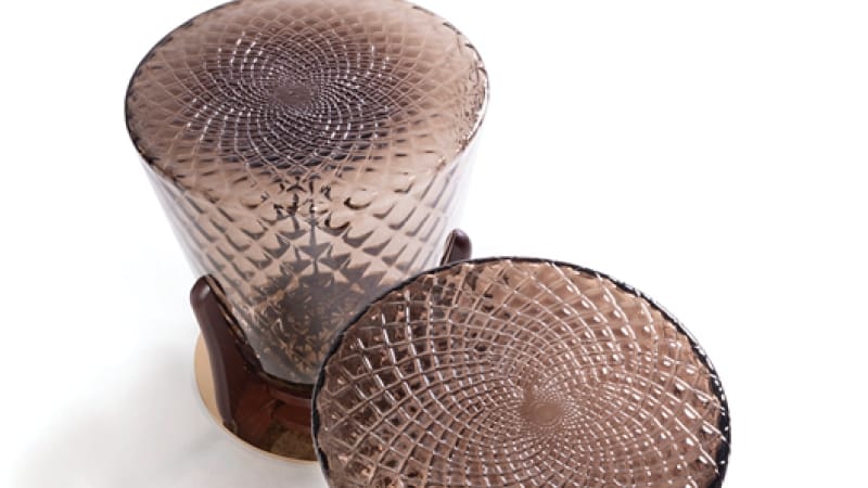 Круглый журнальный столик из дутого стекла OPERA CONTEMPORARY VERTEX ARCH-00081869 - Вид №5