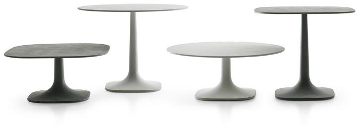 B&B Italia Outdoor Круглый садовый стол из бетона Fiore sun-id-1510807 - Вид №1