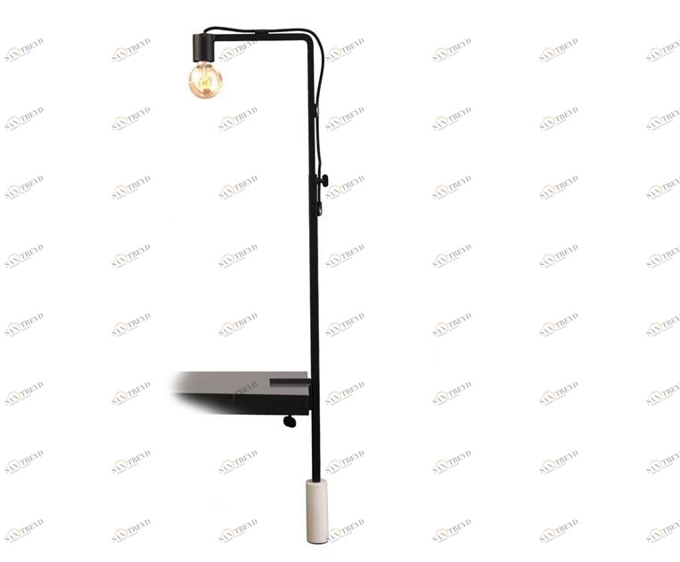 RADAR INTERIOR Настольная лампа из металла, регулируемая по высоте, с зажимом и диммером Lest sun-id-1434981