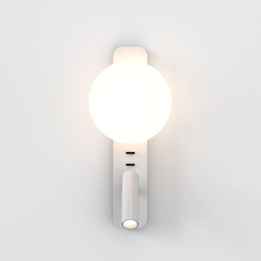 Astro Lighting Алюминиевая лампа для чтения прямого и непрямого света в современном стиле с фиксированным кронштейном Zeppo sun-id-1501885 - Вид №7