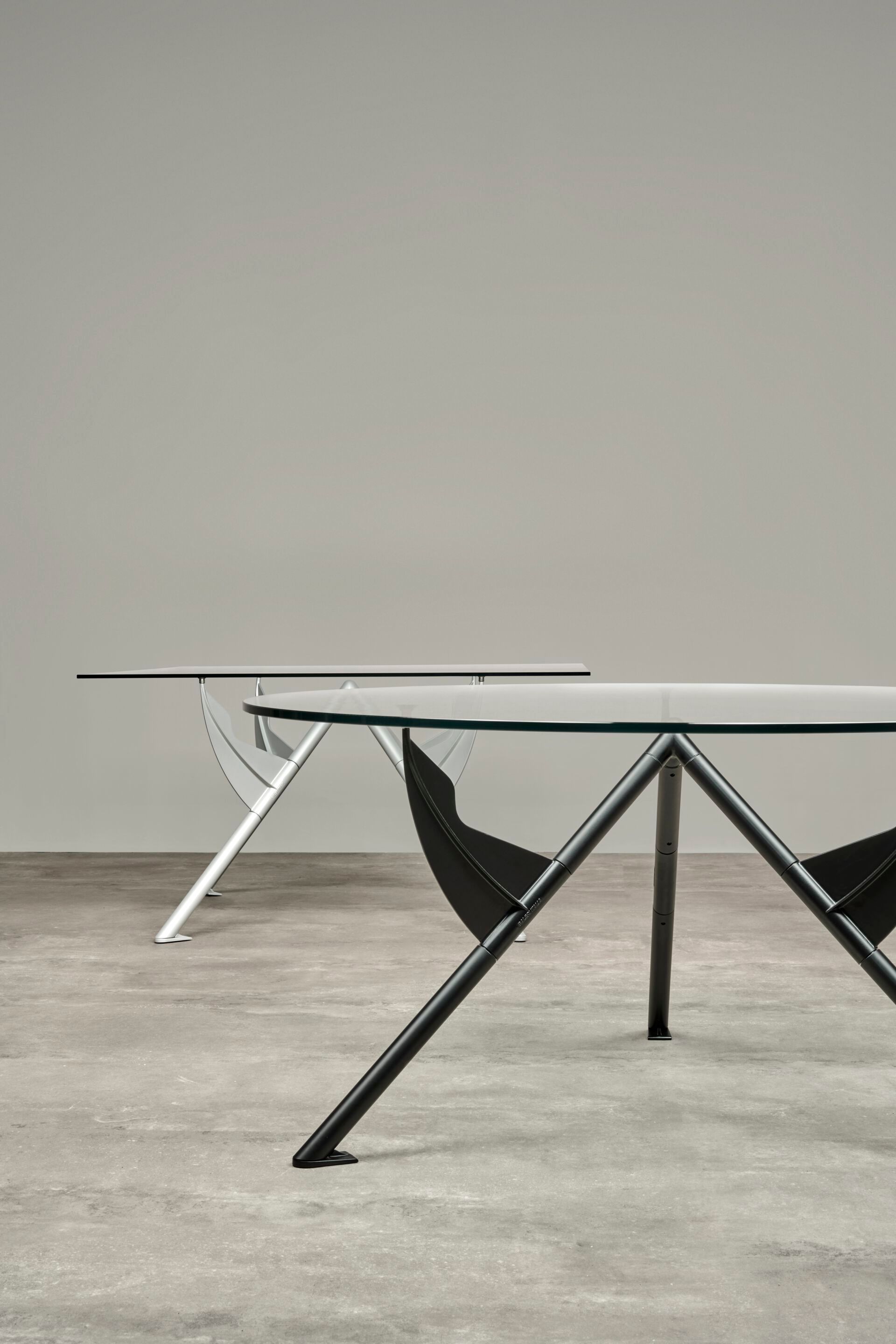 Круглый стол из стали и хрусталя BALERI ITALIA PRESIDENT M ARCH-00137565 - Вид №5