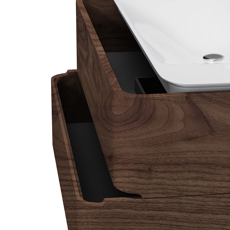 M30FHX1002NF База под раковину подвесная 100 см ящики орех текстурированная шт AM.PM Sensation - Вид №6