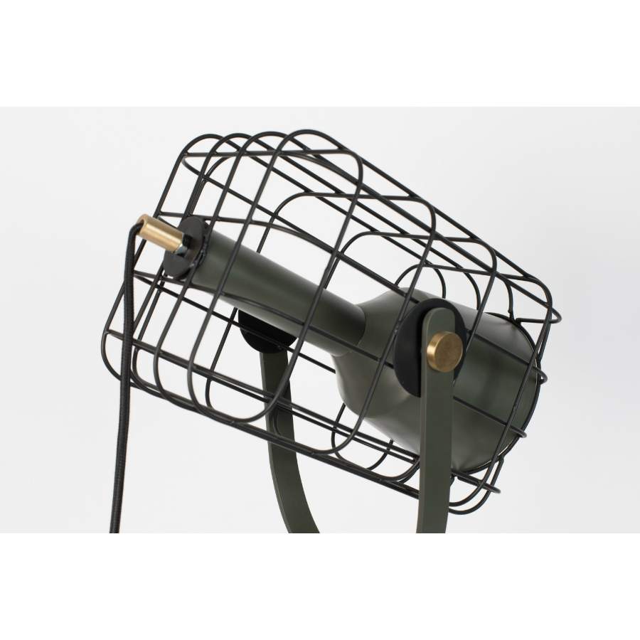 Лампа напольная Cage, черная White Label Living 5100075 - Вид №3