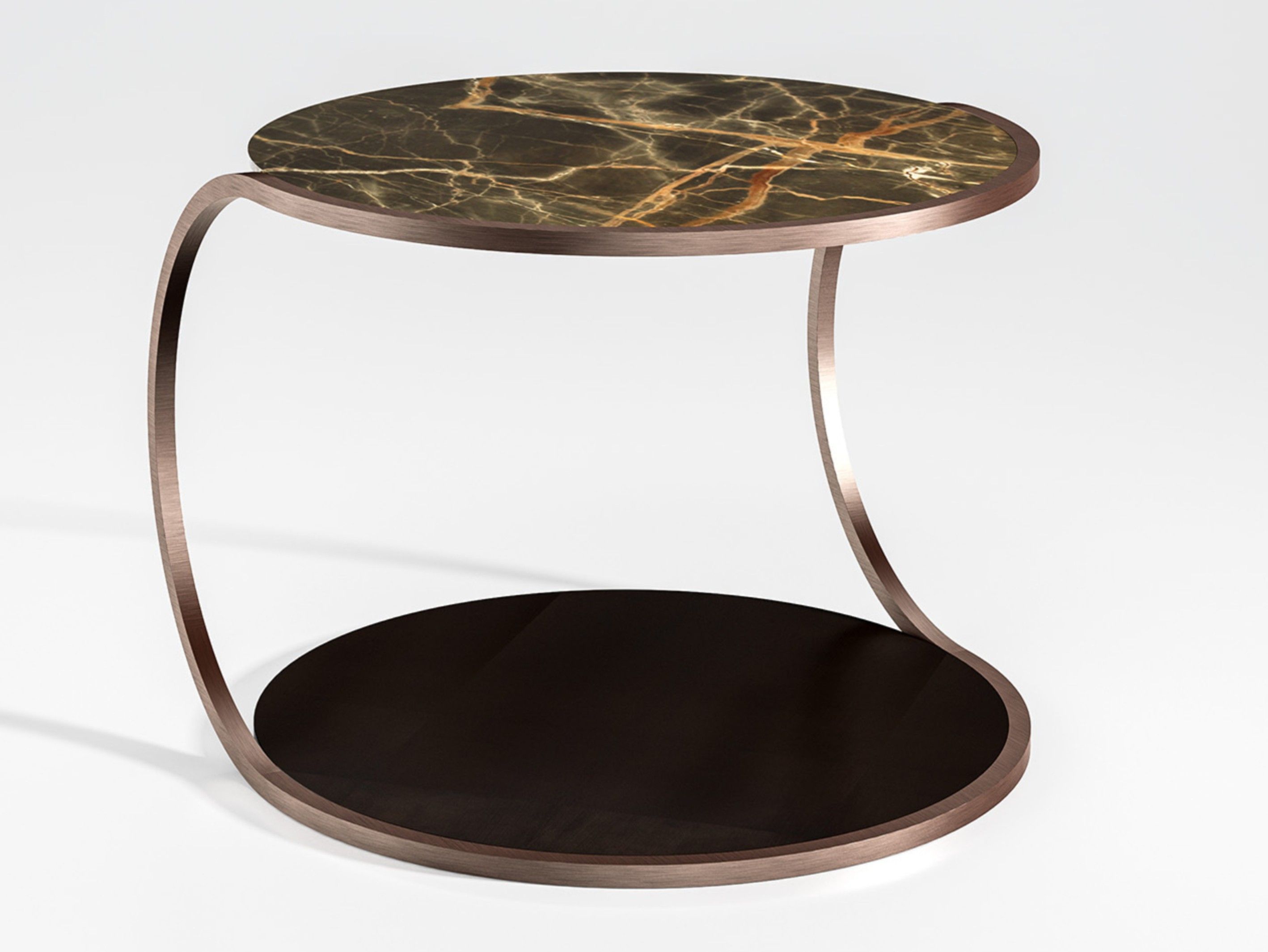 Низкий столик из мрамора и дерева CPRN HOMOOD Blue Moon ARCH-00051188 - Вид №1