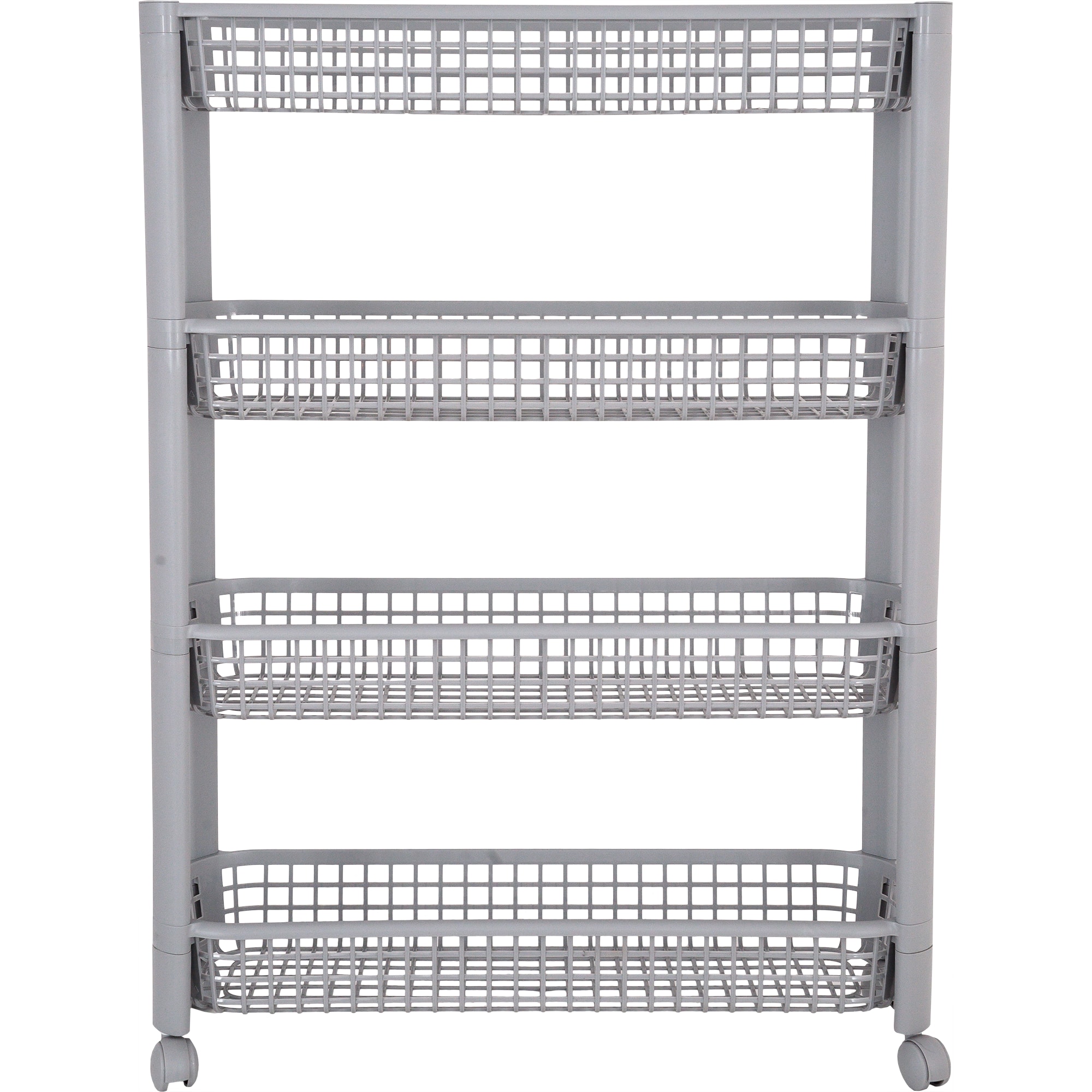 82138023 Стеллаж для ванной комнаты 58.5 см четырёхъярусный цвет серый Santreyd  - Вид №2