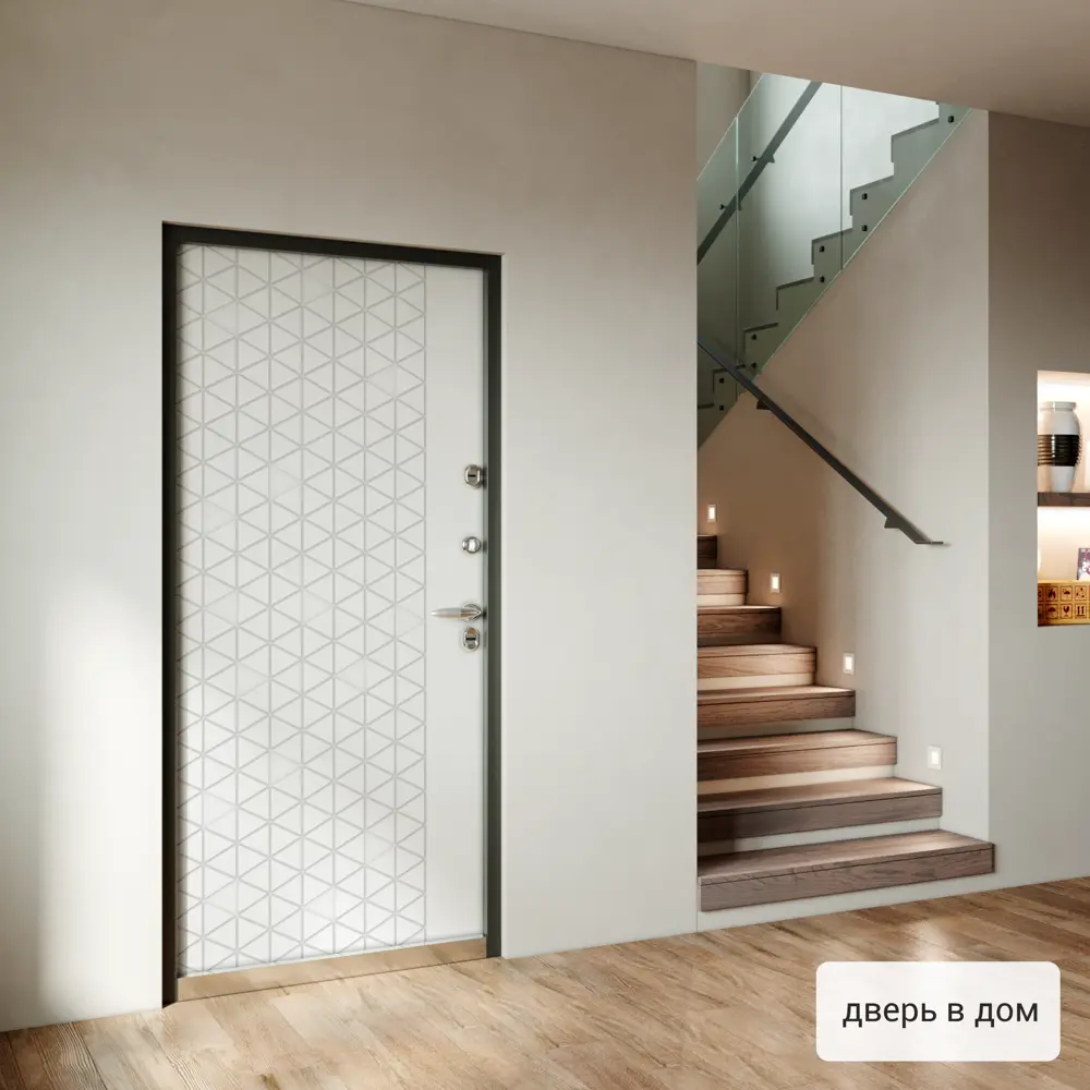 Дверь входная металлическая Норда 880 мм правая цвет вест бежевый TOREX STLM-2122274 - Вид №14