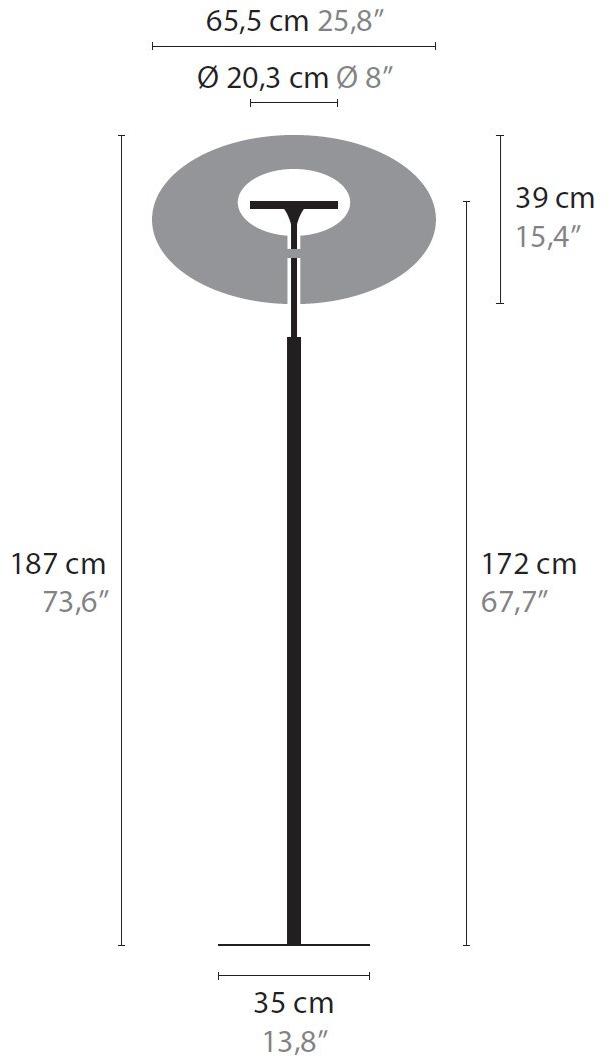 ILFARI Светодиодный торшер из анодированного алюминия Eye in the sky 14635 - Вид №2