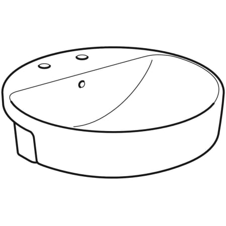 500.783.01.2 Полувстраиваемая раковина Geberit VariForm круглой формы Geberit  - Вид №6