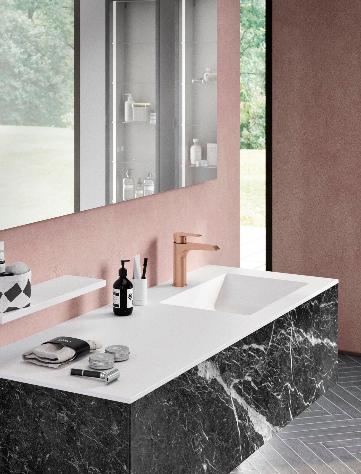 Одноместный подвесной умывальник с ящиками Gruppo Geromin Eclipse ARCH-00038992 - Вид №1