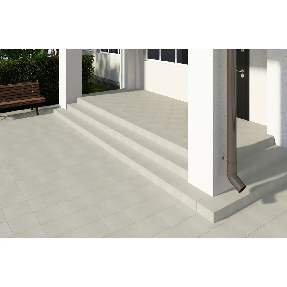 Керамогранит глазурованный EcoGres EV02 40х40 см 1.6 м2 цвет бежевый STLM-2079242 - Вид №1