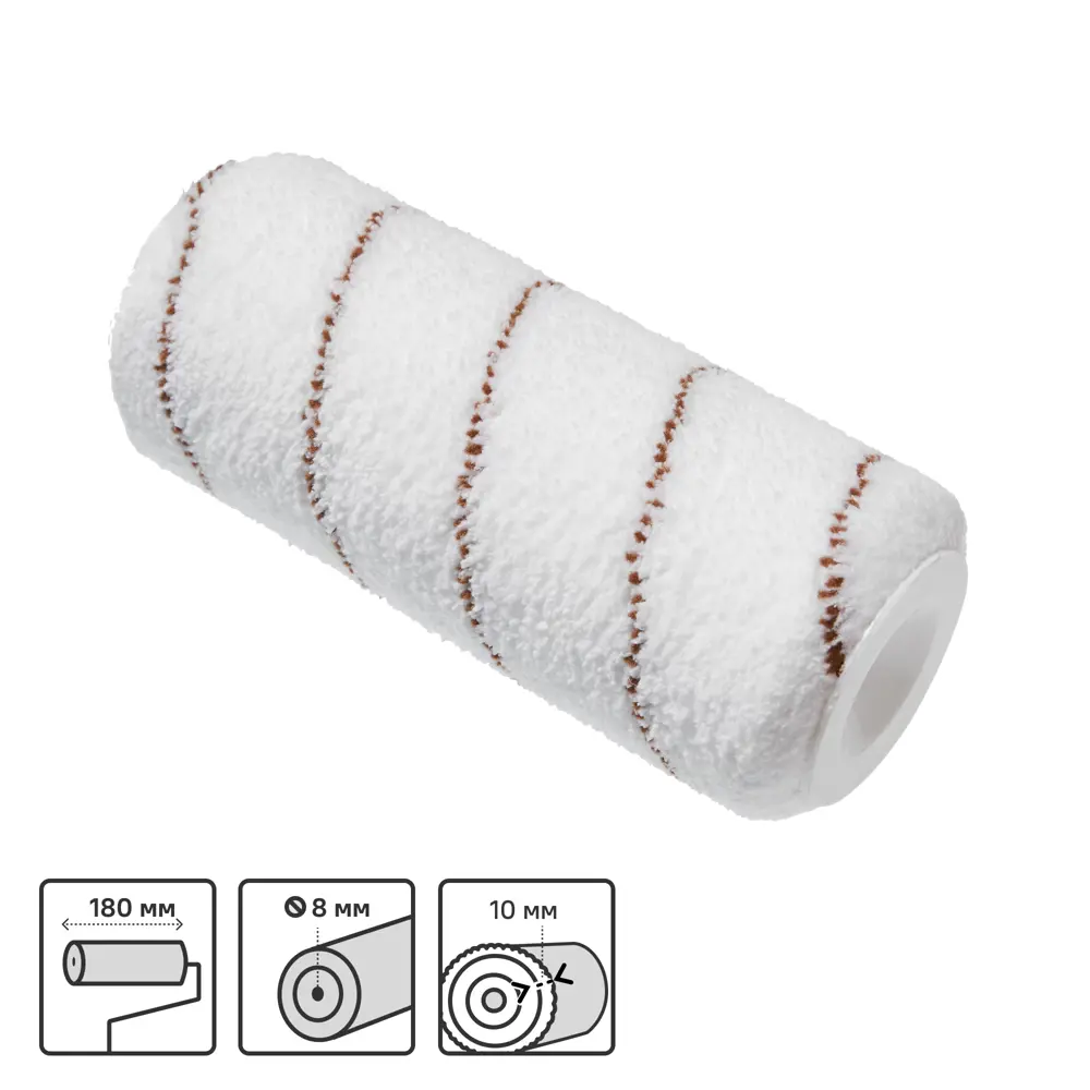 Валик Dexter для алкидных красок 180 мм с пластиковой втулкой 82800667 STLM-0036127