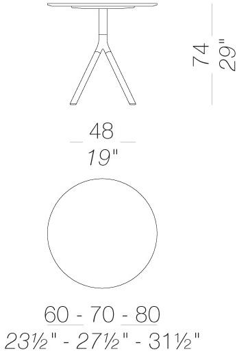 Lapalma Круглый садовый стол Fork outdoor sun-id-1419891 - Вид №9