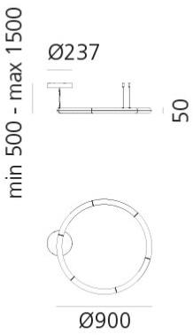 Artemide Подвесной светильник из метакрилата Alphabet of light sun-id-1439765 - Вид №8