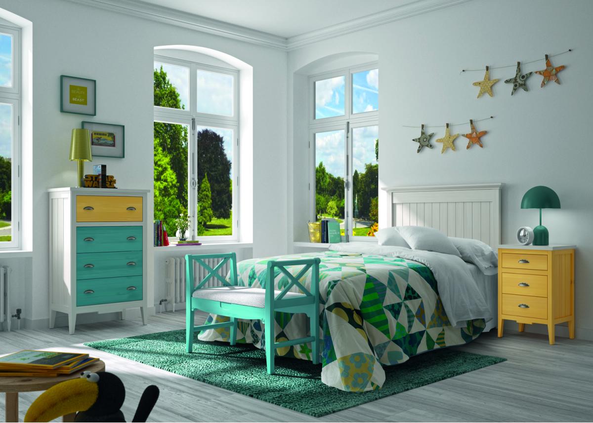 090597 Прикроватная тумба c 3 ящиками Grupo Seys Nantes Santreyd - Вид №4