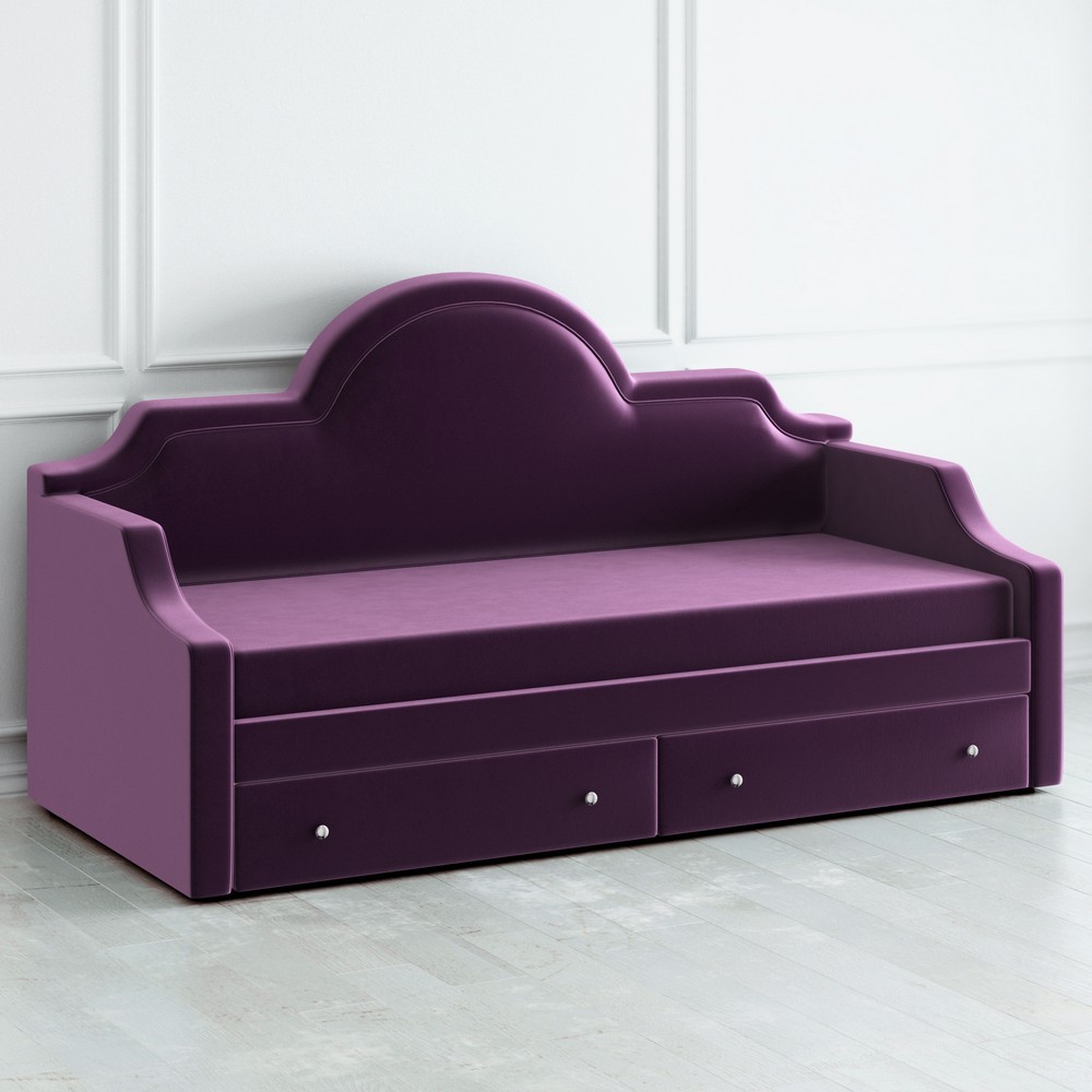 Диван-кровать детский с 2 выдвижными ящиками 90х190 см темно-фиолетовый DayBed KREIND DAYBED 00-3880047 Фиолетовый Santreyd  - Вид №1