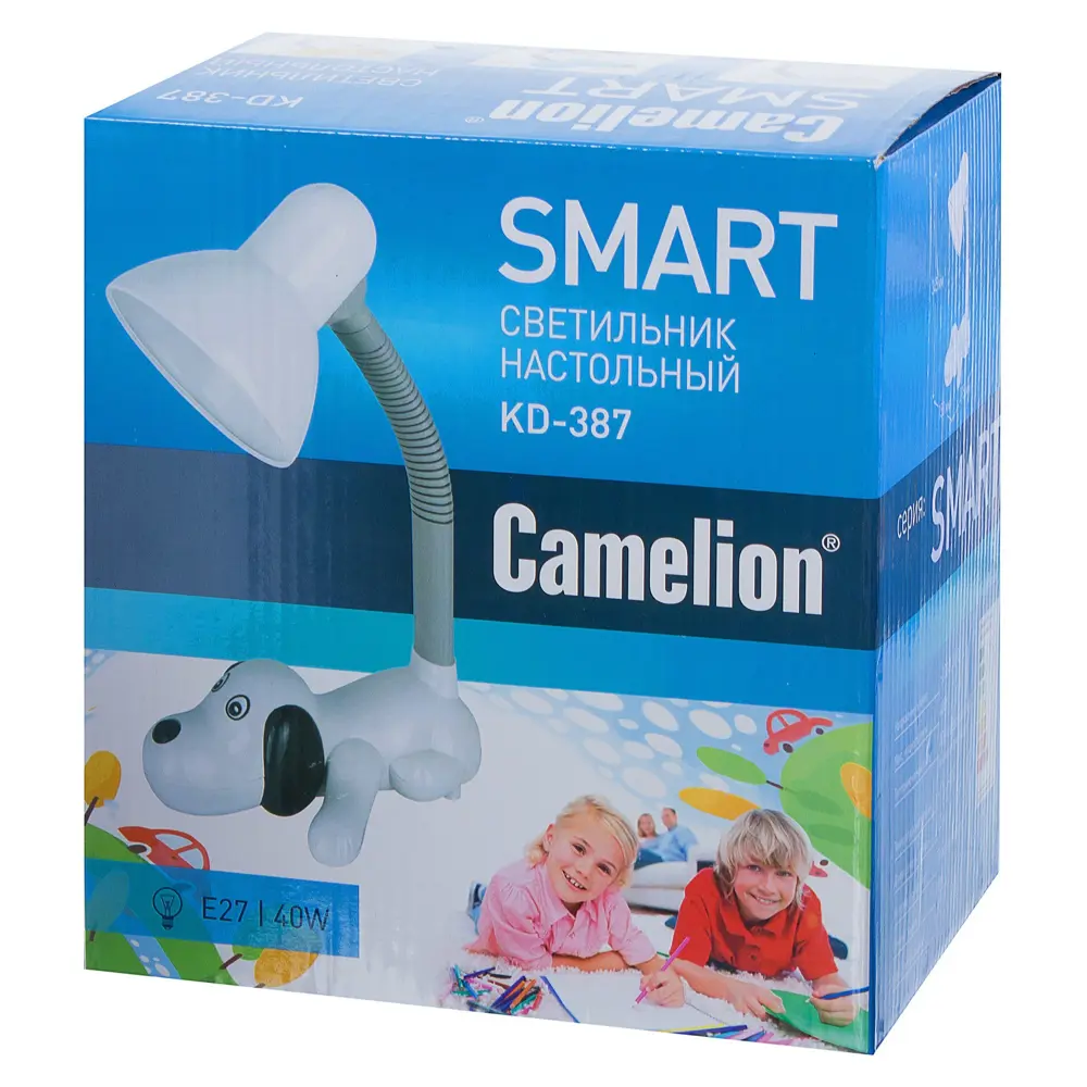Лампа настольная Собачка E27 40 Вт цвет голубой CAMELION STLM-2022602 - Вид №3