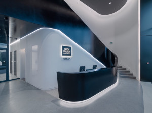 Banco reception in Corian®