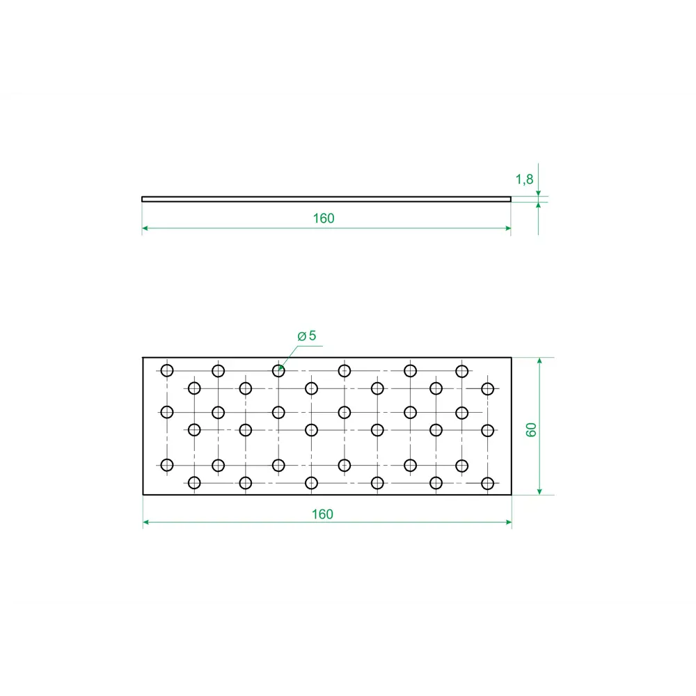Santreyd Пластина монтажная усиленная 160×60 мм для прочных соединений 84857777 STLM-0056243 - Вид №3