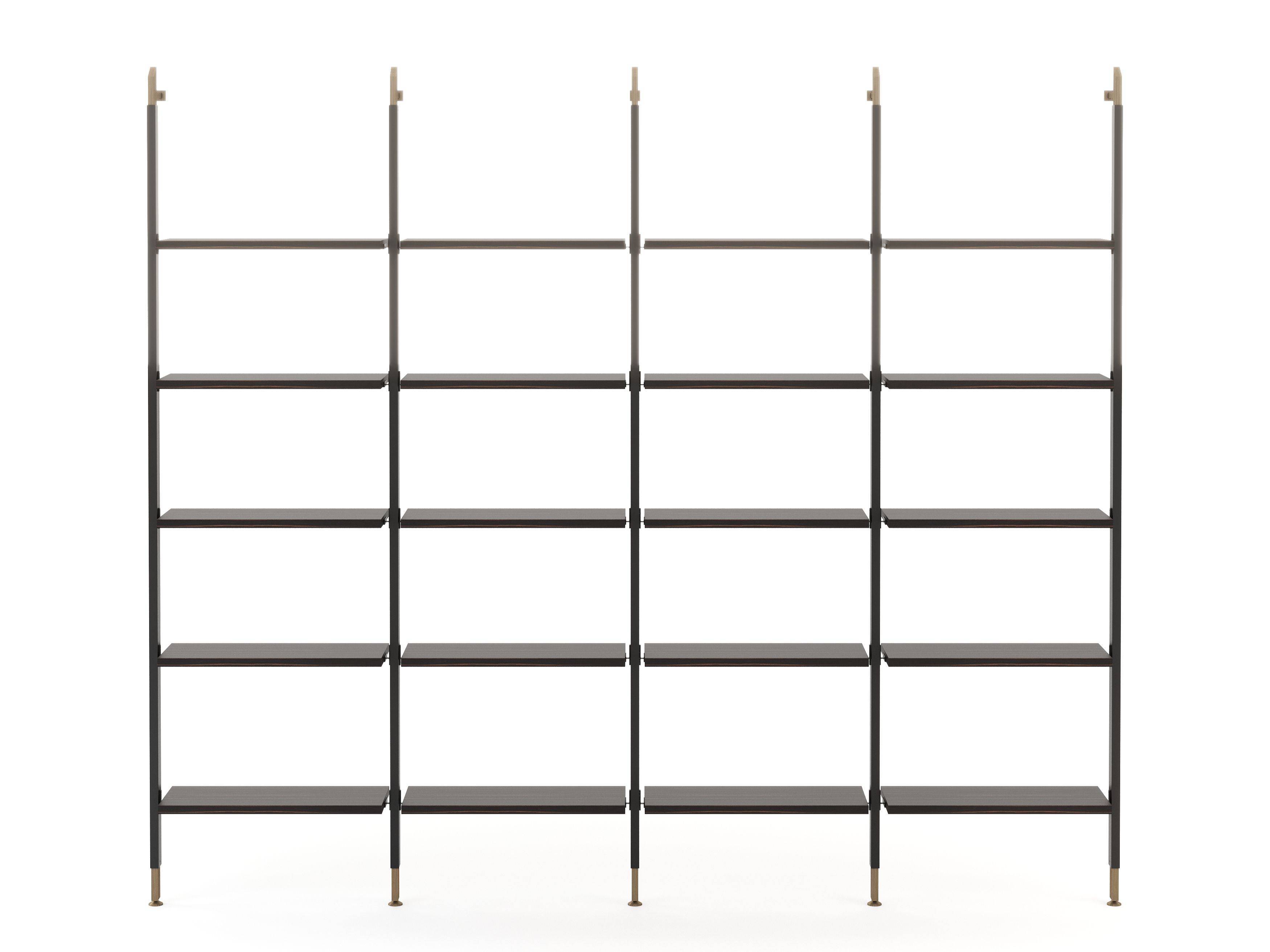 Настенный секционный книжный шкаф с подставкой для телевизора Stylish Club His &amp ARCH-00098298 - Вид №2