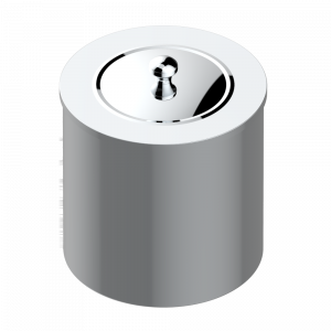 A52-712CL WASTE BASKET WITH COVER Diameter : 200 mm Thg-paris Broadway Хром